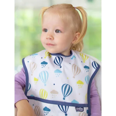 BabyJem Baskılı BLW Kolsuz Önlük, Balon Desen