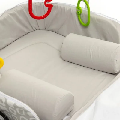 BabyJem Babynest Çanta, Gri Kare