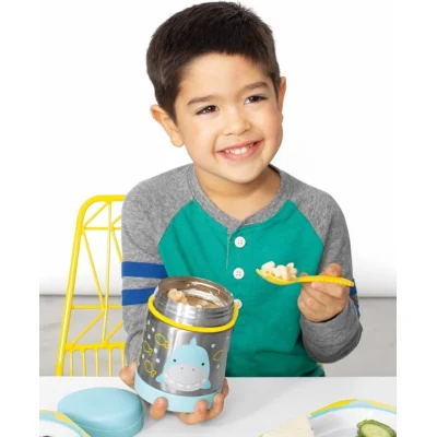 Skip Hop Zoo Paslanmaz Çelik Termos, 325 ml, Köpek Balığı