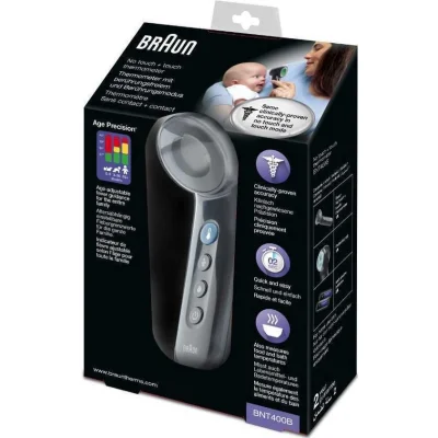 Braun BNT400 Temassız Alından Ateş Ölçer, Siyah