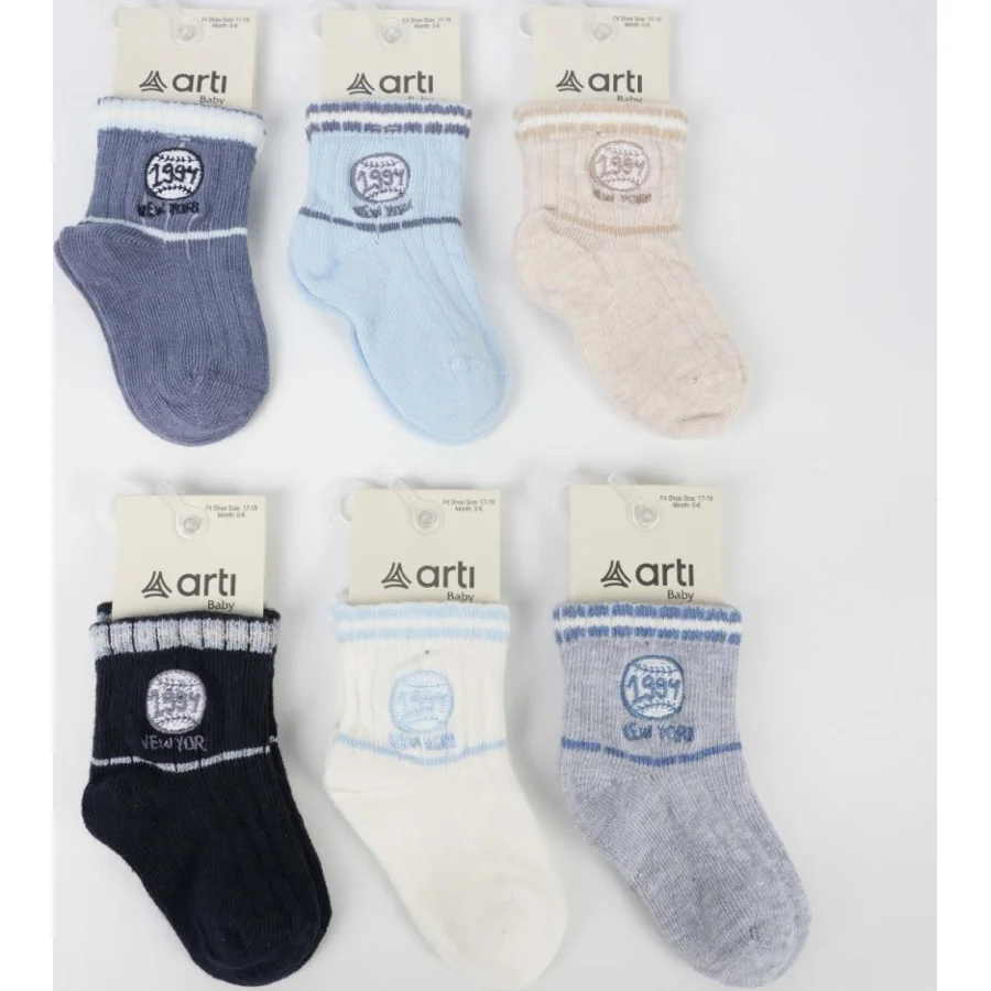 Artı Teori Aks Erkek Bebek Soket Çorap, Asorti