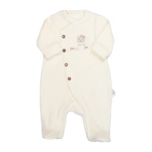 Bistyle Tulum Kadife I Love Mummy, Ekru