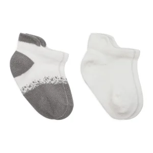 Bistyle Penye Sneakers Çorap, 2'li, Ekru, Gri