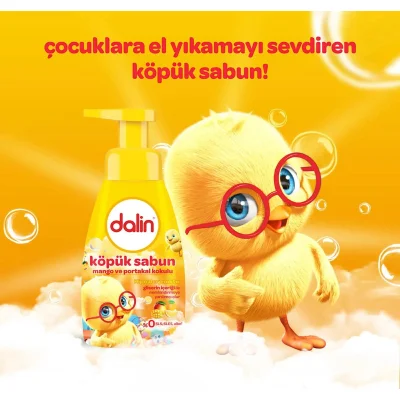 Dalin Köpük Sabun, Mango ve Portakal Kokulu, 200 ml