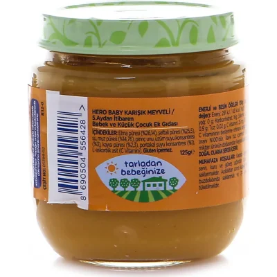 Hero Baby Karışık Meyveli Kavanoz Mama, 125 g