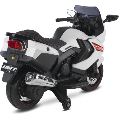 Babyhope 438A XMX-316 Ledli Akülü Motor, 12 Volt, Beyaz