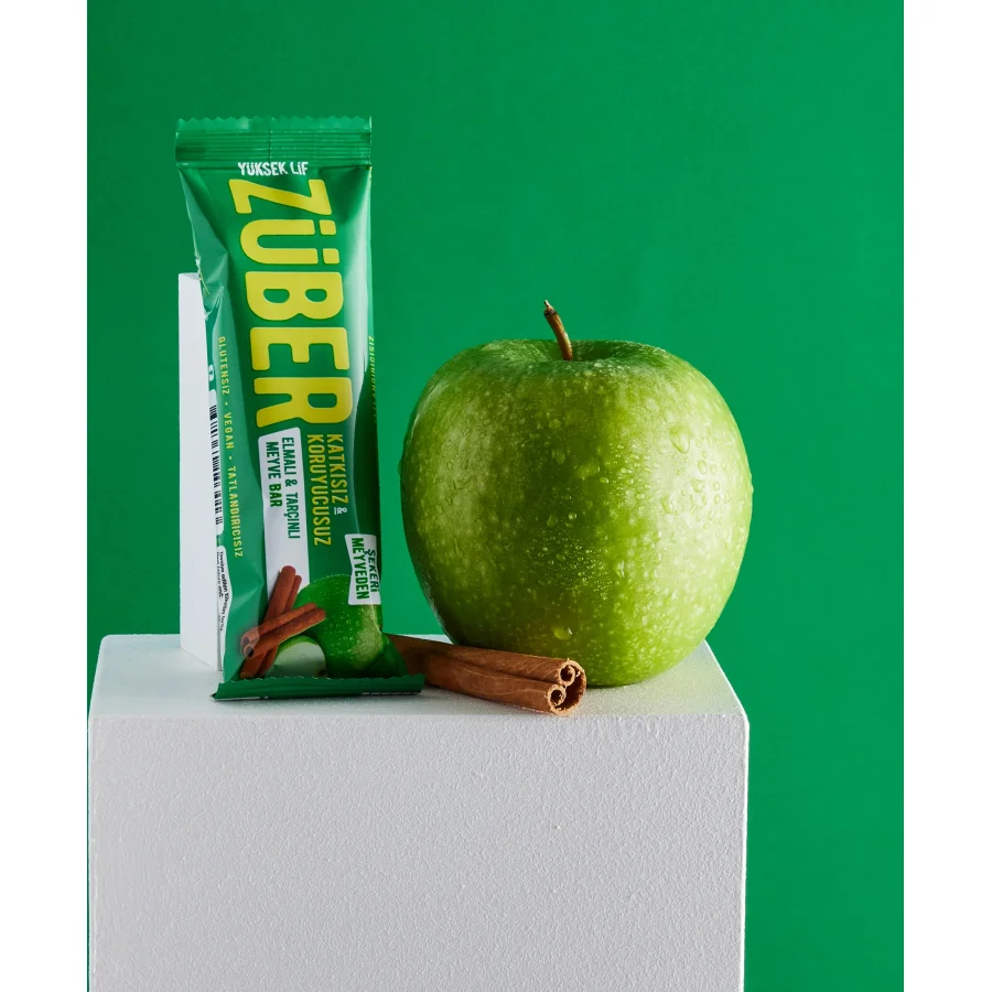 Züber Meyve Barı, 40 g, Elmalı ve Tarçınlı