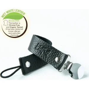 Kidful Bitkisel Boyalı Emzik Askısı, Koyu Gri