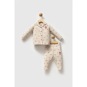 U.S. Polo Assn Gömlek Pijama Takımı USB2728 Beyaz