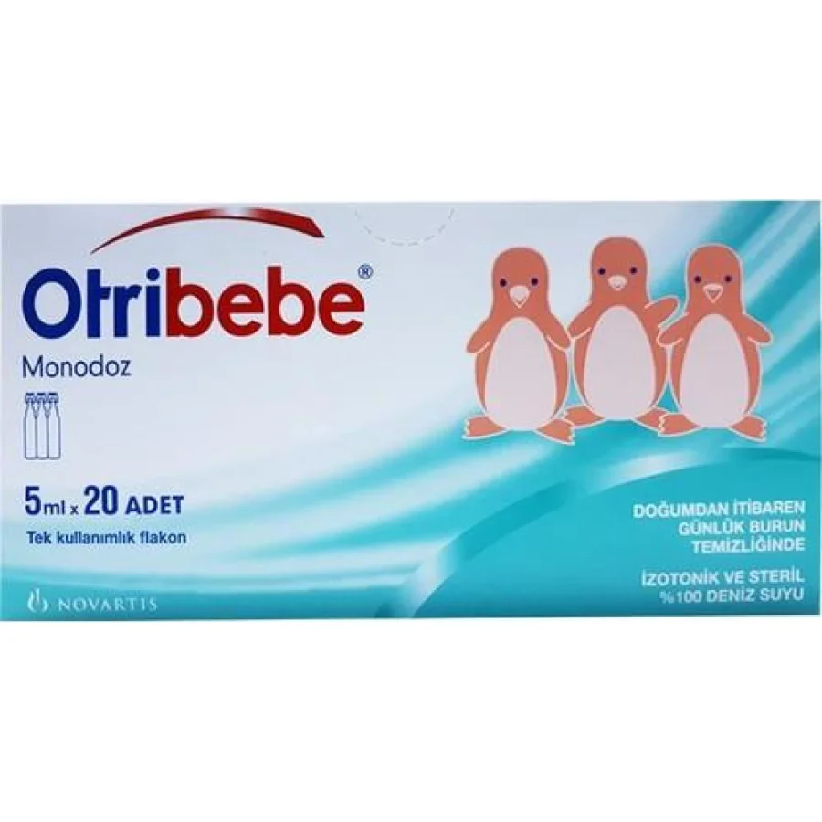 Otribebe Monodoz İzotonik ve Steril Deniz Suyu, 5 ml, 20 Flakon
