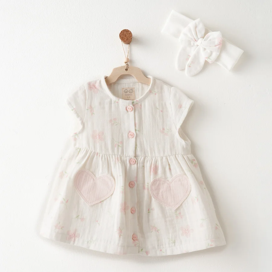 Andywawa Lovely Day Elbise Takım, Ekru