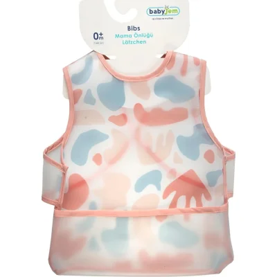 BabyJem Leke Tutmaz Giymeli Önlük, Pembe