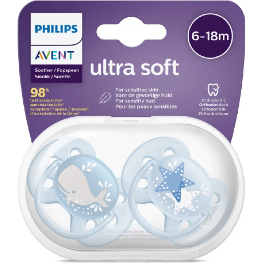 Philips Avent Ultra Soft Emzik, 6-18 Ay, Erkek