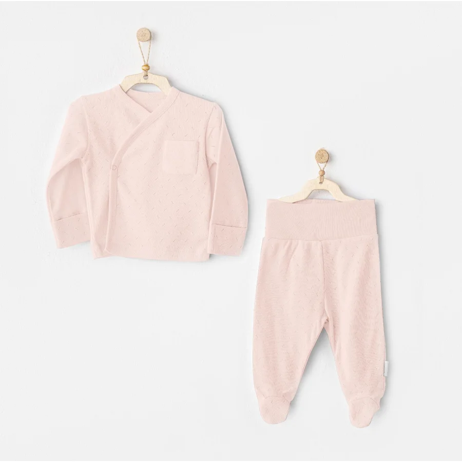 Andywawa Side Snap Set Zıbın Takım, 2'li, Pembe