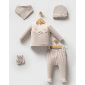 Tongs Baby Etamine Hastane Çıkışı, 5'li, Gri