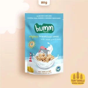 Humm Organik Tam Tahıllı ve Ballı Kahvaltılık Gevrek, 80 g