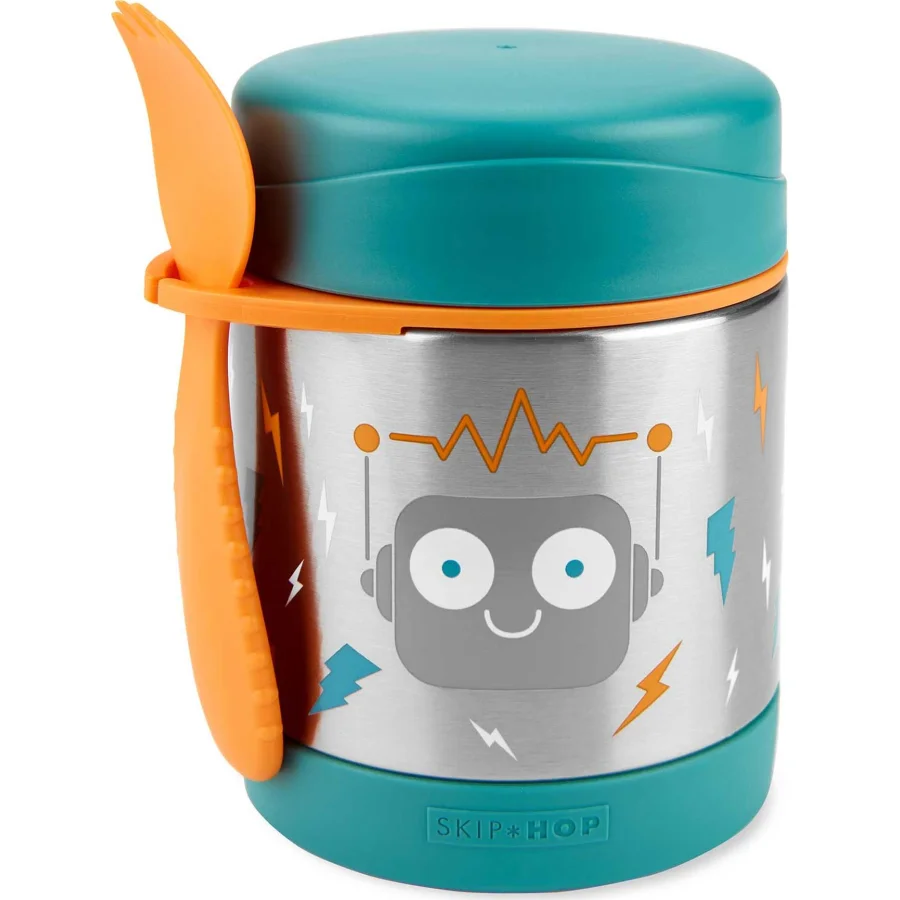 Skip Hop Zoo Paslanmaz Çelik Termos, 325 ml, Robot