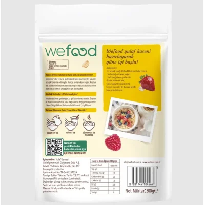 Wefood Yulaf Ezmesi, Glutensiz, 300 g