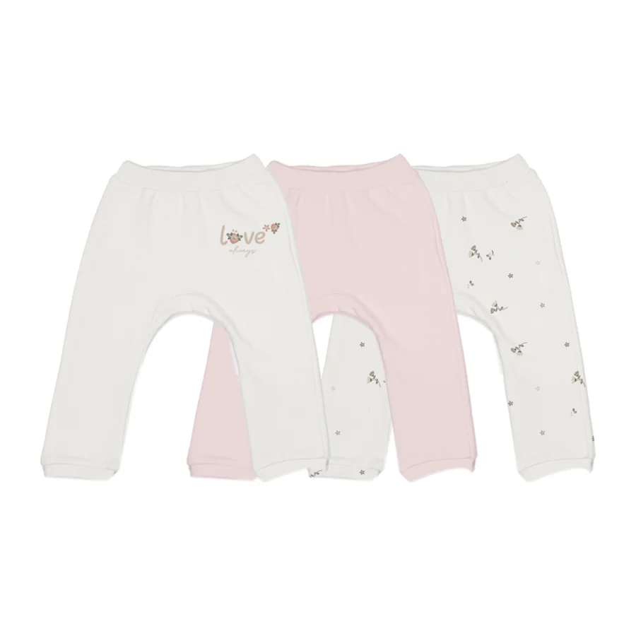 Bistyle Love Grows Patiksiz Alt, 3'lü, Kutulu, Ekru