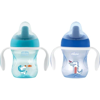 Chicco Yarı Yumuşak Uçlu Alıştırma Bardağı, 6 Ay+, Kız
