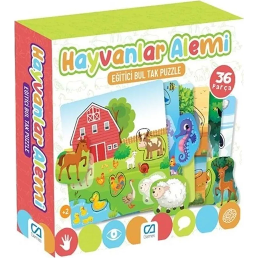Games Hayvanlar Alemi 36 Parça Puzzle