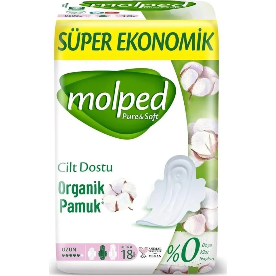 Molped Pure&Soft Ped Uzun Süper Eko, 18 Adet