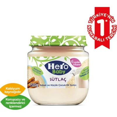 Hero Baby Sütlaç Kavanoz Mama, 120 g
