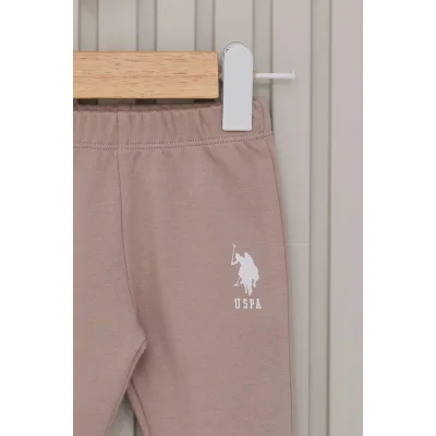 U.S.Polo Erkek Bebek Patikli 3'Lü Takım, Krem