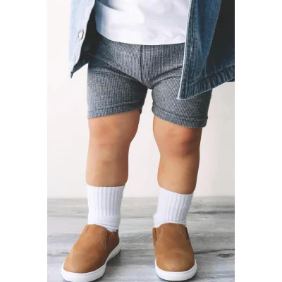 Bistyle 3lü Basic Kaymaz Penye Soket Çorap 10107 Pudra Ekru Somon