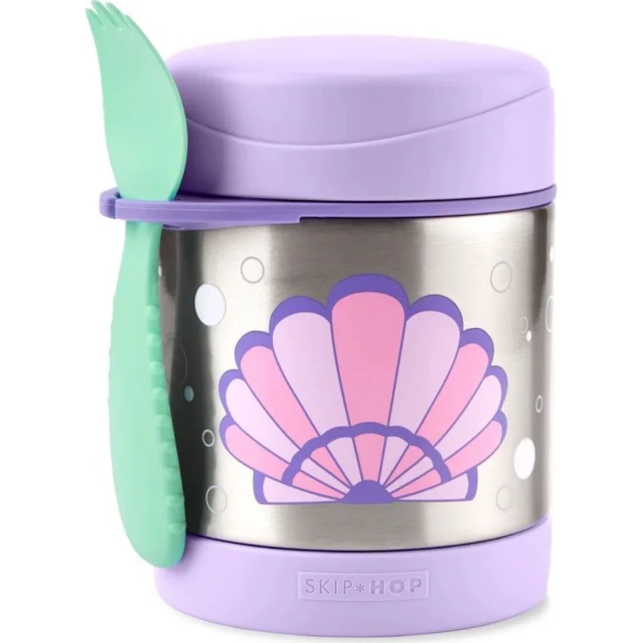 Skip Hop Zoo Paslanmaz Çelik Termos, 325 ml, Deniz Kabuğu