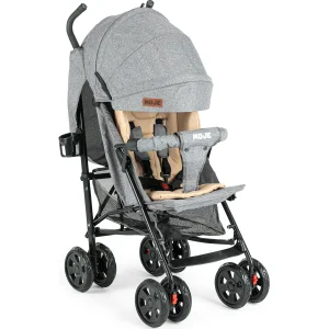 Moje Strong Baston Bebek Arabası Gri, Siyah