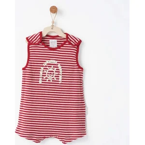 Andywawa Bamboo Striped Tulum, Kırmızı