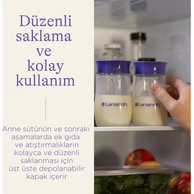 Lansinoh Biberon Natural Wawe Biberon Emziği, 240 ml