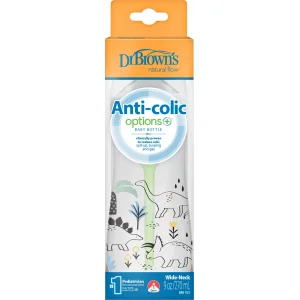 Dr.Brown's Geniş Ağız PP Antikolik Options Biberon, 270 ml, Erkek