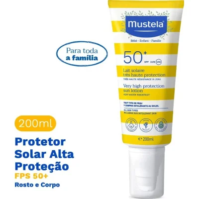 Mustela Çok Yüksek Koruma Faktörlü Güneş Losyonu, SPF 50, 200 ml