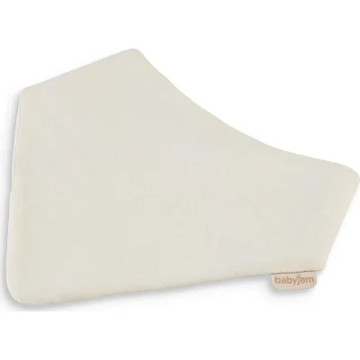 BabyJem Silikon Diş Kaşıyıcılı Müslin Önlük, Ekru