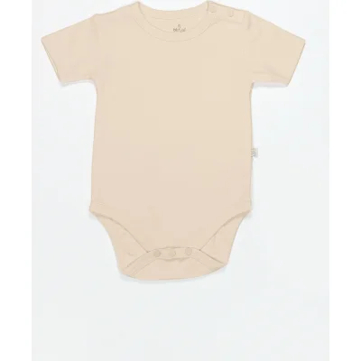 Bistyle 3lü Body Yarım Kol Travel Clasic Kutulu Ekru