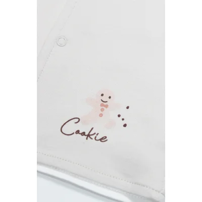 Bistyle Yelek Çift Taraflı Cookies Make Happy Ekru