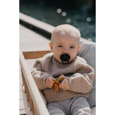 Bibs Colour Kauçuk Emzik, 0-6 Ay, Black