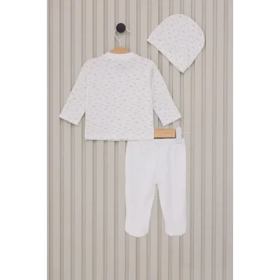 U.S Polo Bebek 3'Lü Takım USB2023 Krem