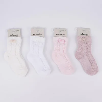 Katamino Maskot Aks File Kız Bebek Soket Çorap, Asorti