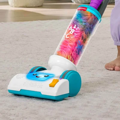 Fisher Price Sesli ve Işıklı Eğlen ve Öğren 2'si 1 Arada Süpürge