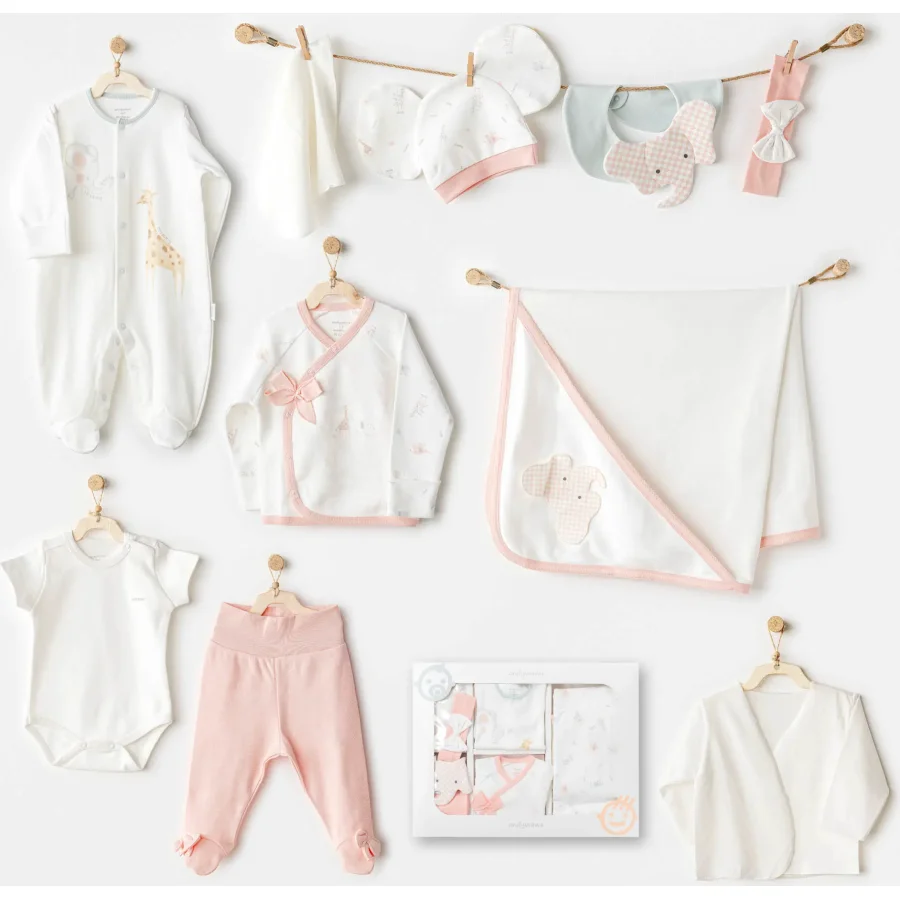 Andywawa AC25501 Love Family 10'Lu Hastane Çıkış Seti Ekru