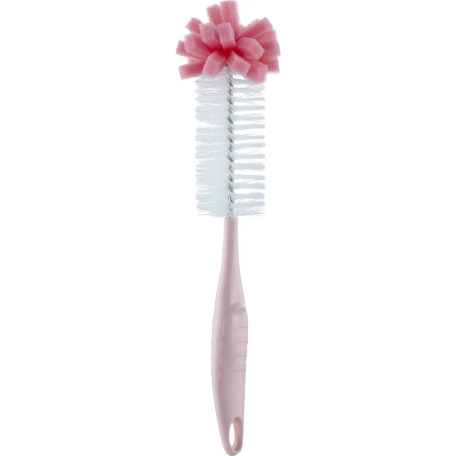 BabyJem Süngerli Biberon Fırçası, Pembe
