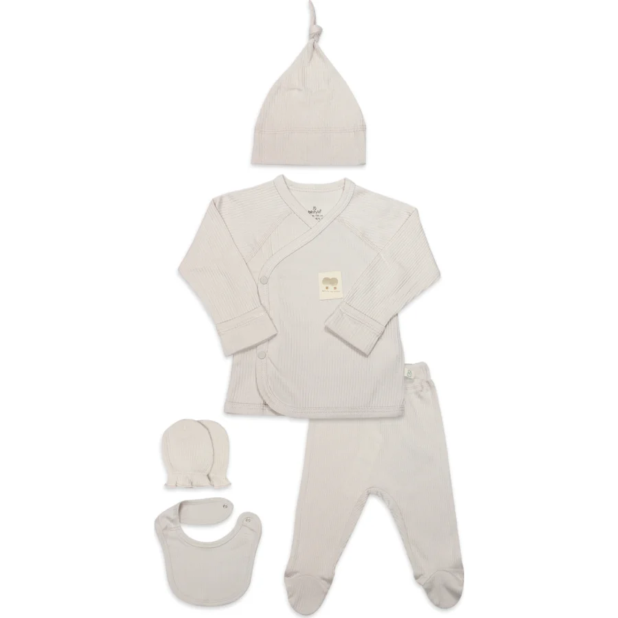 Bistyle Modal Flying Balloons 5'Li Hastane Çıkışı BS12109 Bej