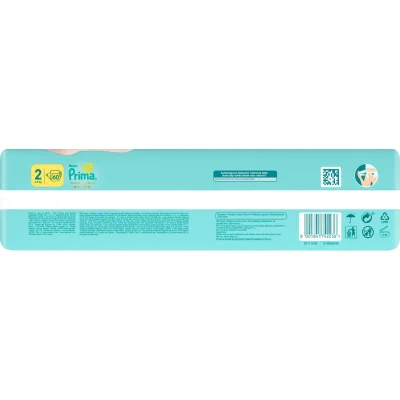 Prima Premium Care Bebek Bezi, 2 Beden, 60 Adet