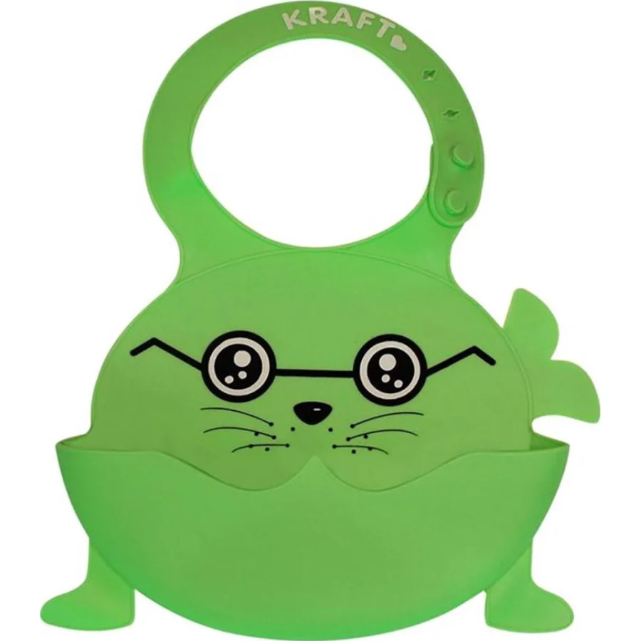 Kraft Lüks Silikon Önlük, Yeşil