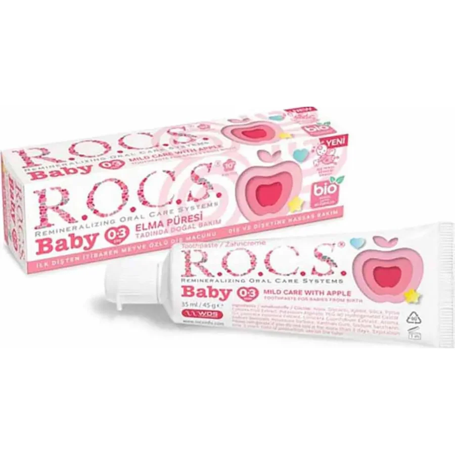 R.O.C.S. Baby Diş Macunu, 35 ml, Elma