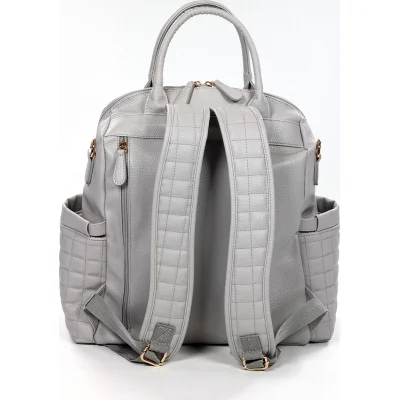 M&Y Kitty Deri Anne Bebek Bakım Sırt Çantası 7271 Gri