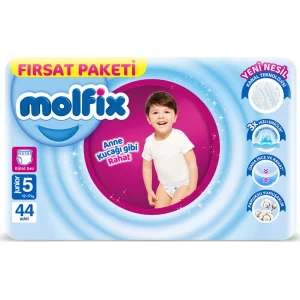 Molfix Külot Bez, 5 Beden, 44 Adet